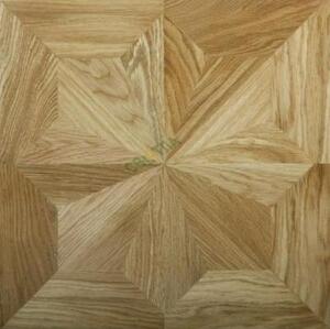 Модульный паркет Светла Инженерный модульный паркет Звезда Dream Castle Модель 44 Лак Дуб Селект (Гладкая) 418х418 мм.