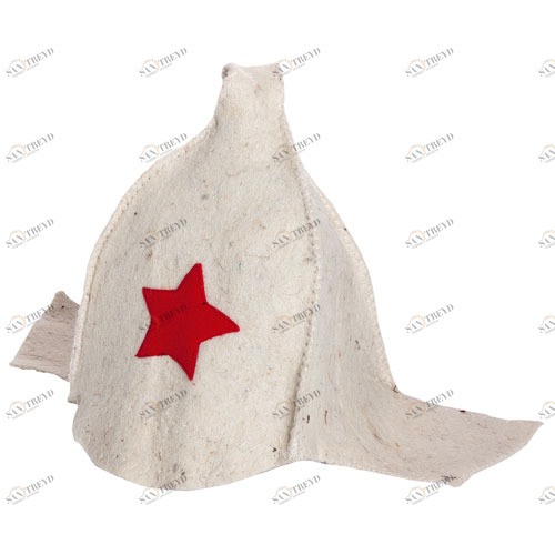 Hot Pot Шапка "Буденовка" белая 5162