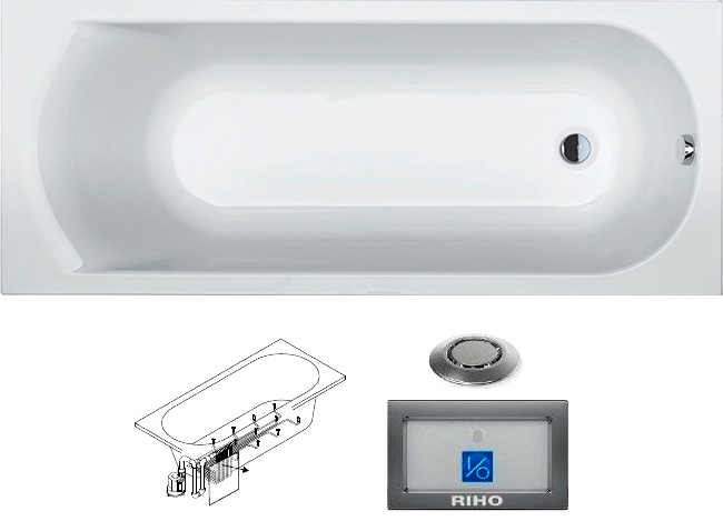 BB6200500000000_top1 Ванна Riho Miami Santreyd - Вид №1