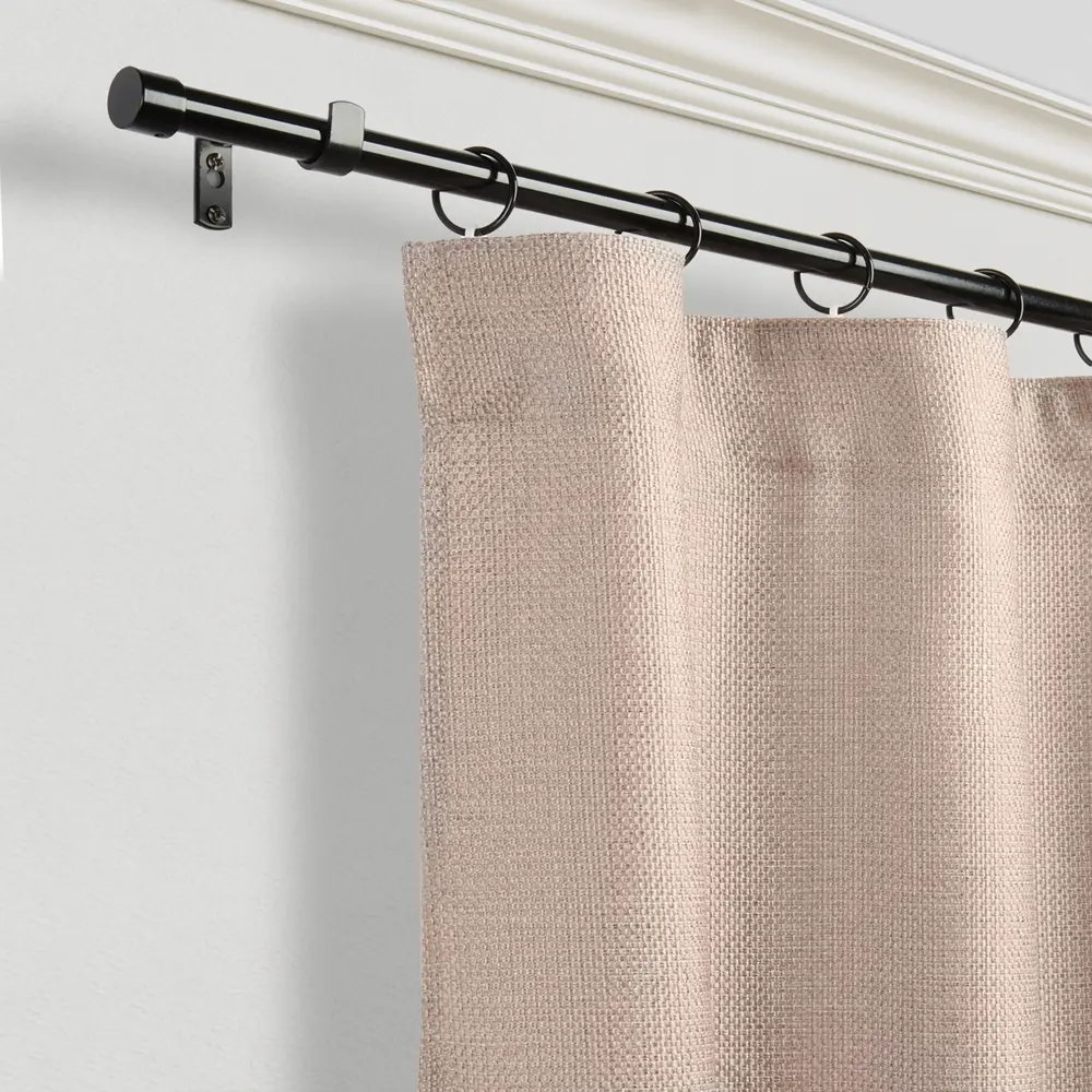 Карниз однорядный раздвижной d19/16 мм заглушка 160-320 см цвет черный ORBIS STLM-2007749 - Вид №5