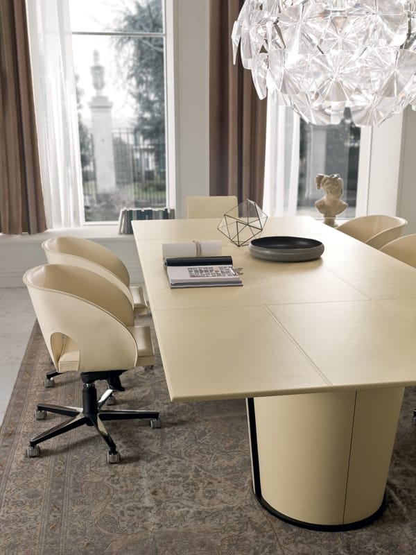 Прямоугольный стол для совещаний с кожаной обивкой i 4 Mariani Papier ARCH-00082229 - Вид №4