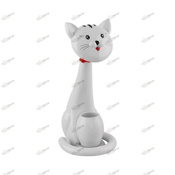 Настольная лампа Horoz Felix белая 049-028-0006 HOROZ ЖИВОТНЫЕ, КОШКА 221180 Белый 