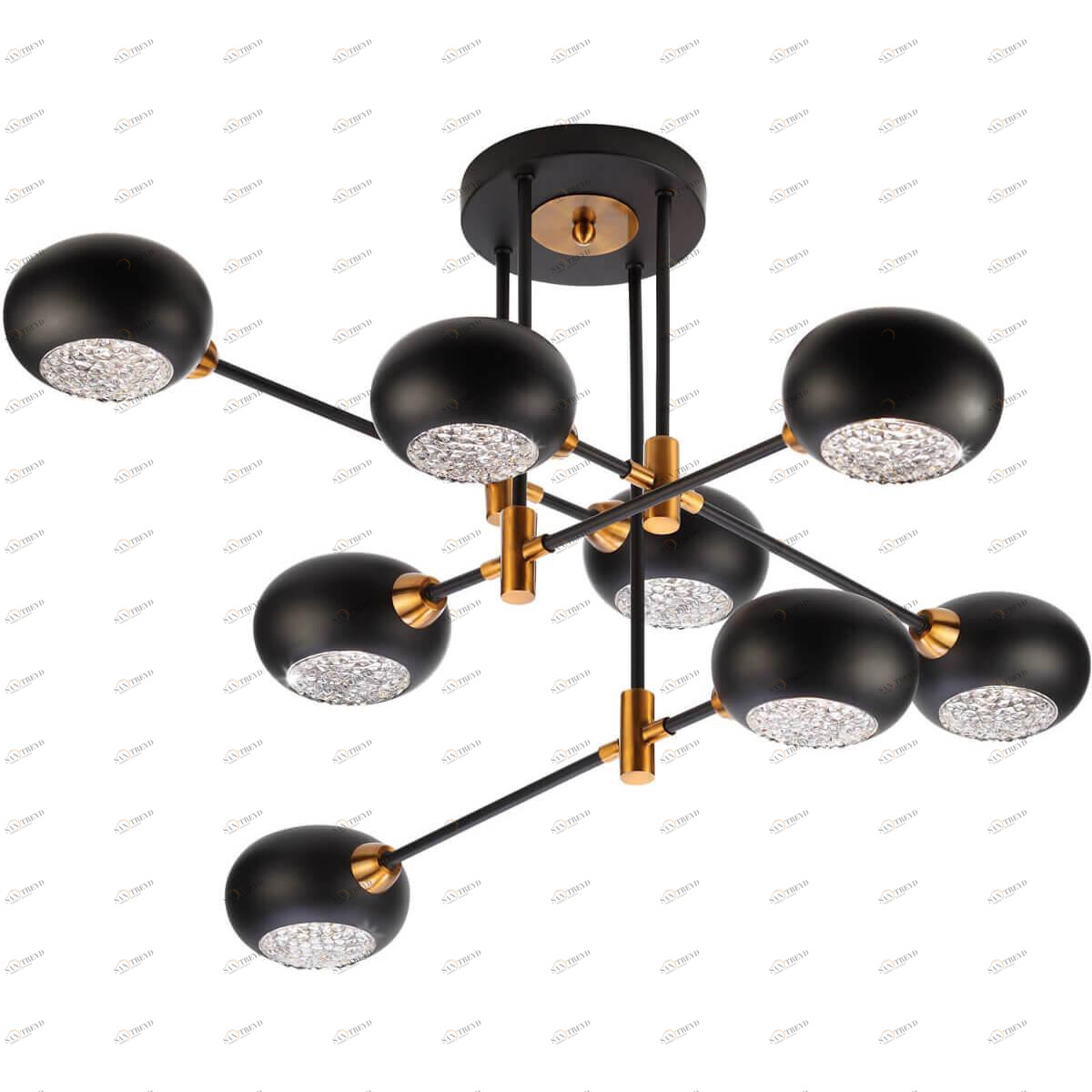 Потолочная люстра Rivoli Evlia 3037-308 RIVOLI ДИЗАЙНЕРСКИЕ, EVLIA 00-3888683 Черный 