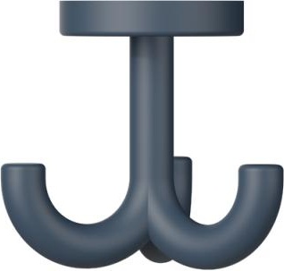 477.90B051 тройной крючок HEWI Edition matt | Polyamid 