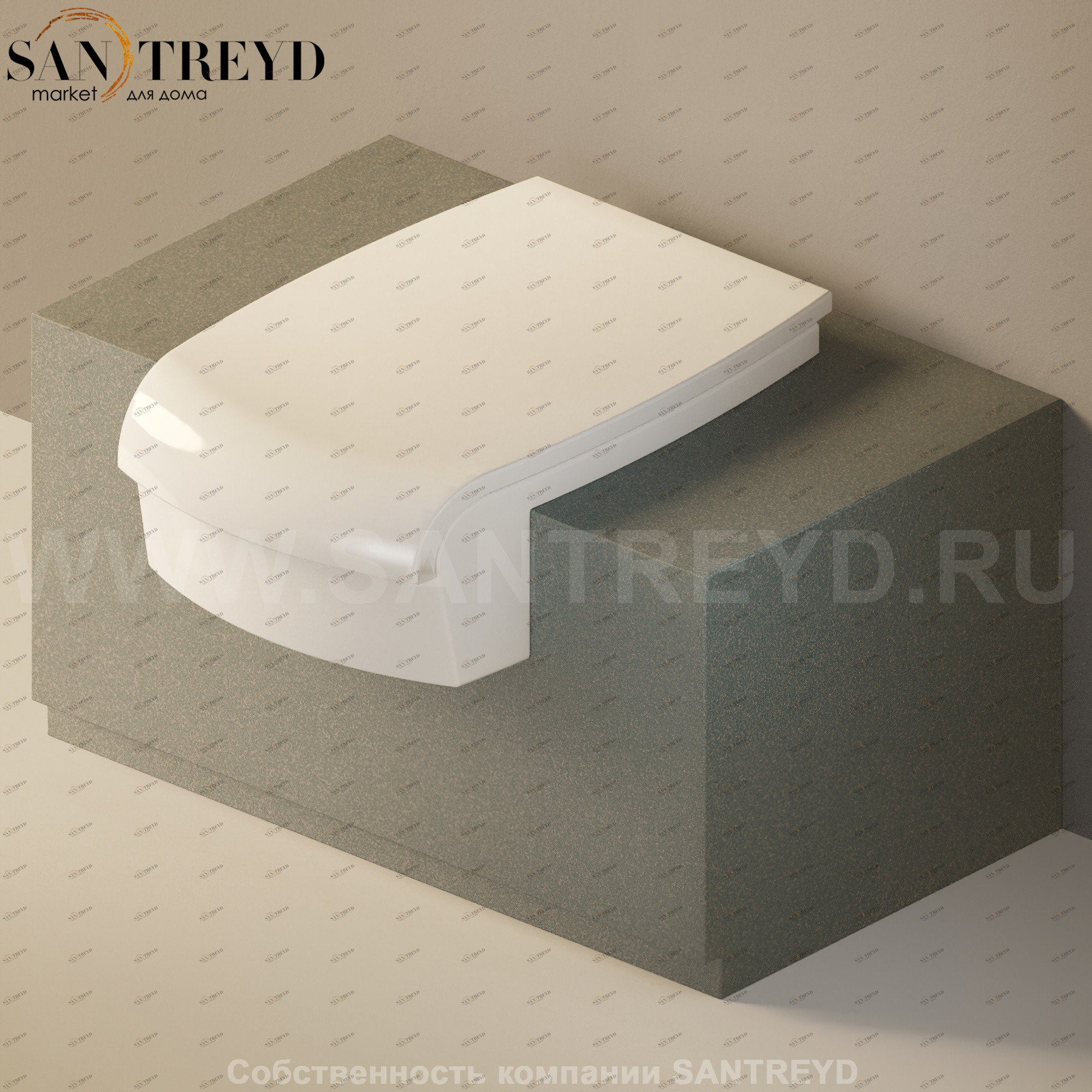 Flaminia UNA Консоль для унитаза или биде от 75 до 135 см серая UNA75WB.7037 Ceramica Flaminia UNA75WB7037