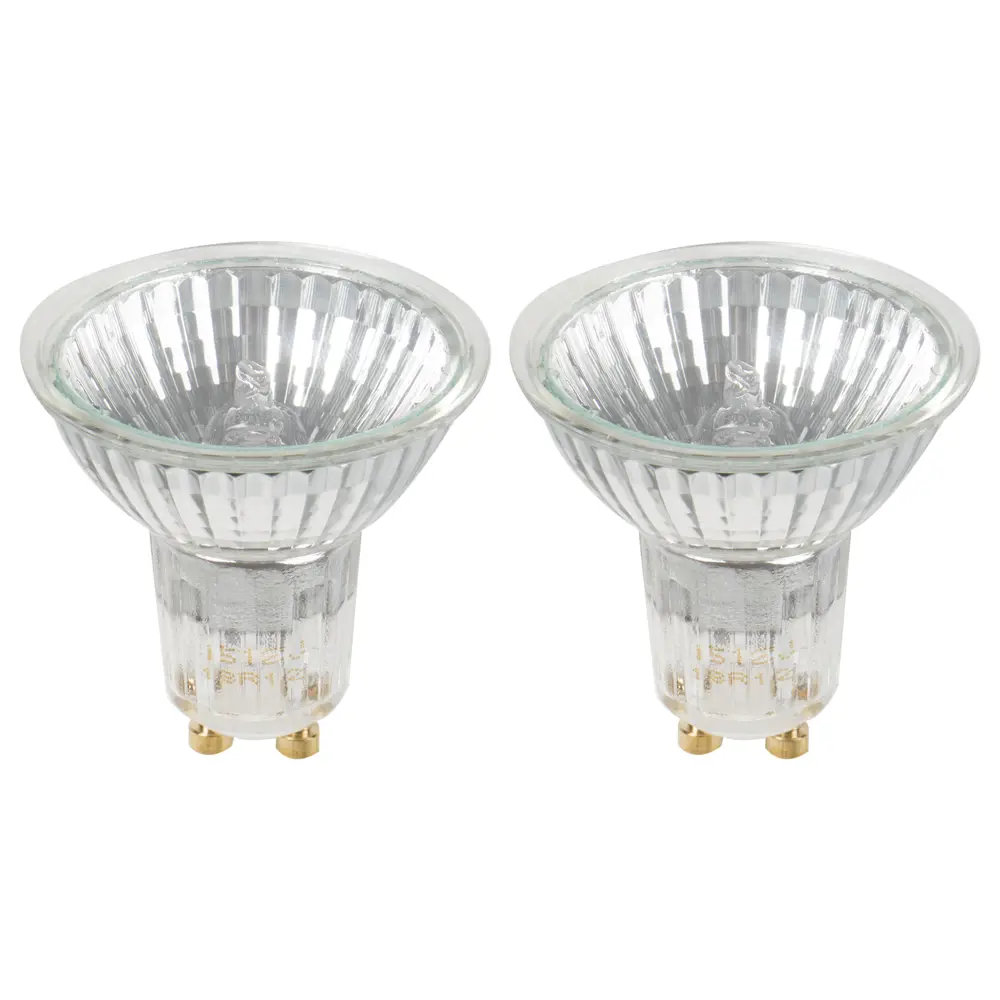 Набор галогенных ламп Osram спот GU10 50 Вт свет тёплый белый 2 шт. 12215076 STLM-2112246 