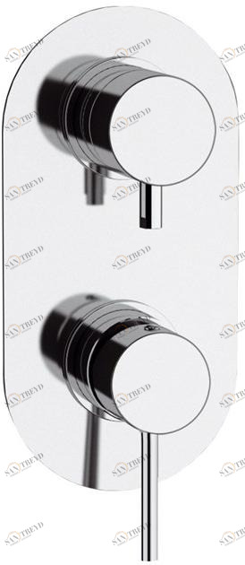 Rubinetterie Mariani Встраиваемый металлический смеситель для душа в современном стиле Ultraminimal sun-id-1513599