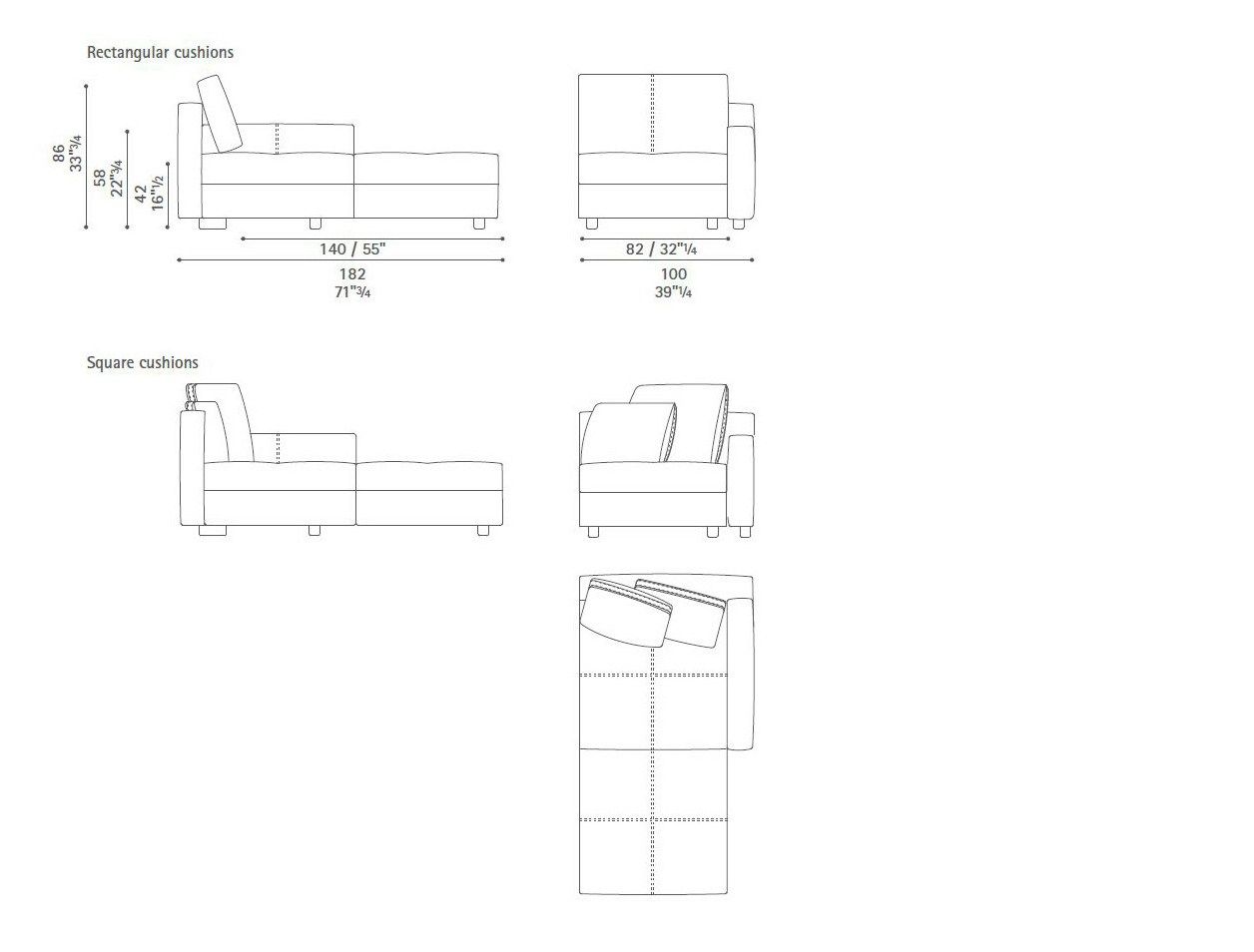 Кожаный модульный угловой диван Poltrona Frau коллекция - диваны и кресла ARCH-00060847 - Вид №12