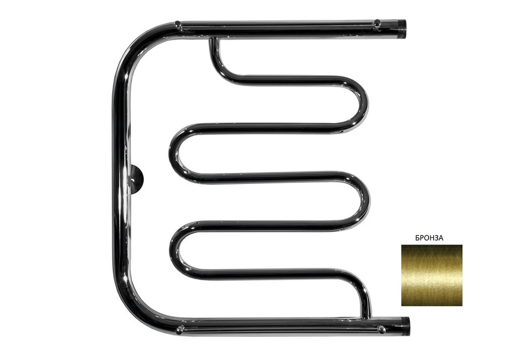 Полотенцесушитель водяной Aquanet Porto ПМ-2 500x600 бронза Порто 00234419 - Вид №1