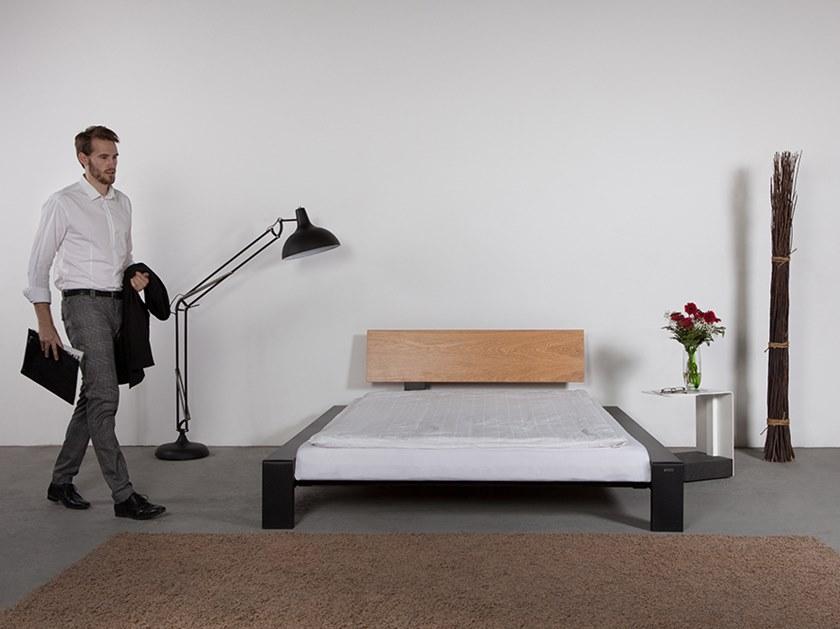 Wissmann raumobjekte Кровать из стали и дерева  326  - Вид №6