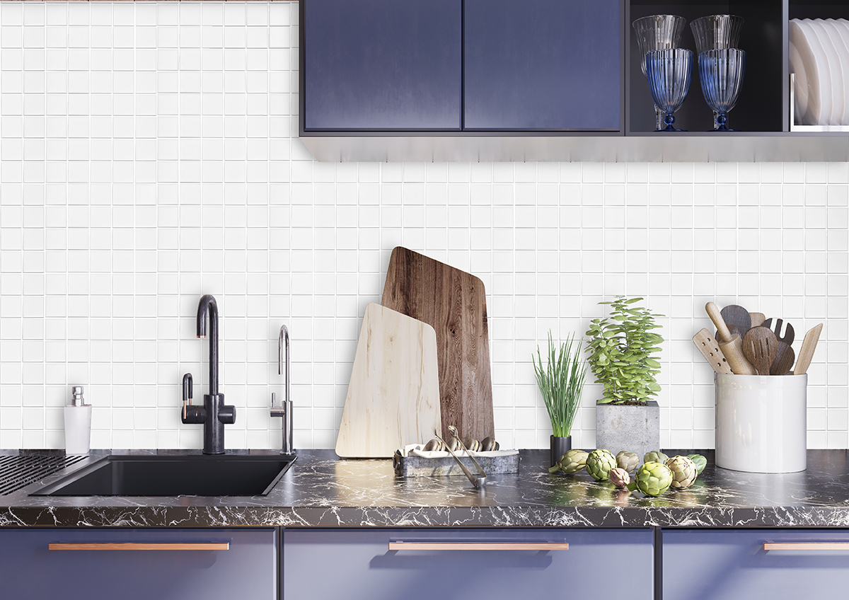 Белоснежная симфония: мозаика Starmosaic Mosaic White Matt STP-ST421 INCOLOR - Вид №1