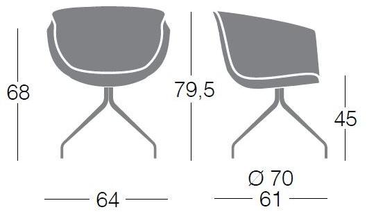 Segis Мягкое кресло на козелке из полиуретана Derby S0093  - Вид №5