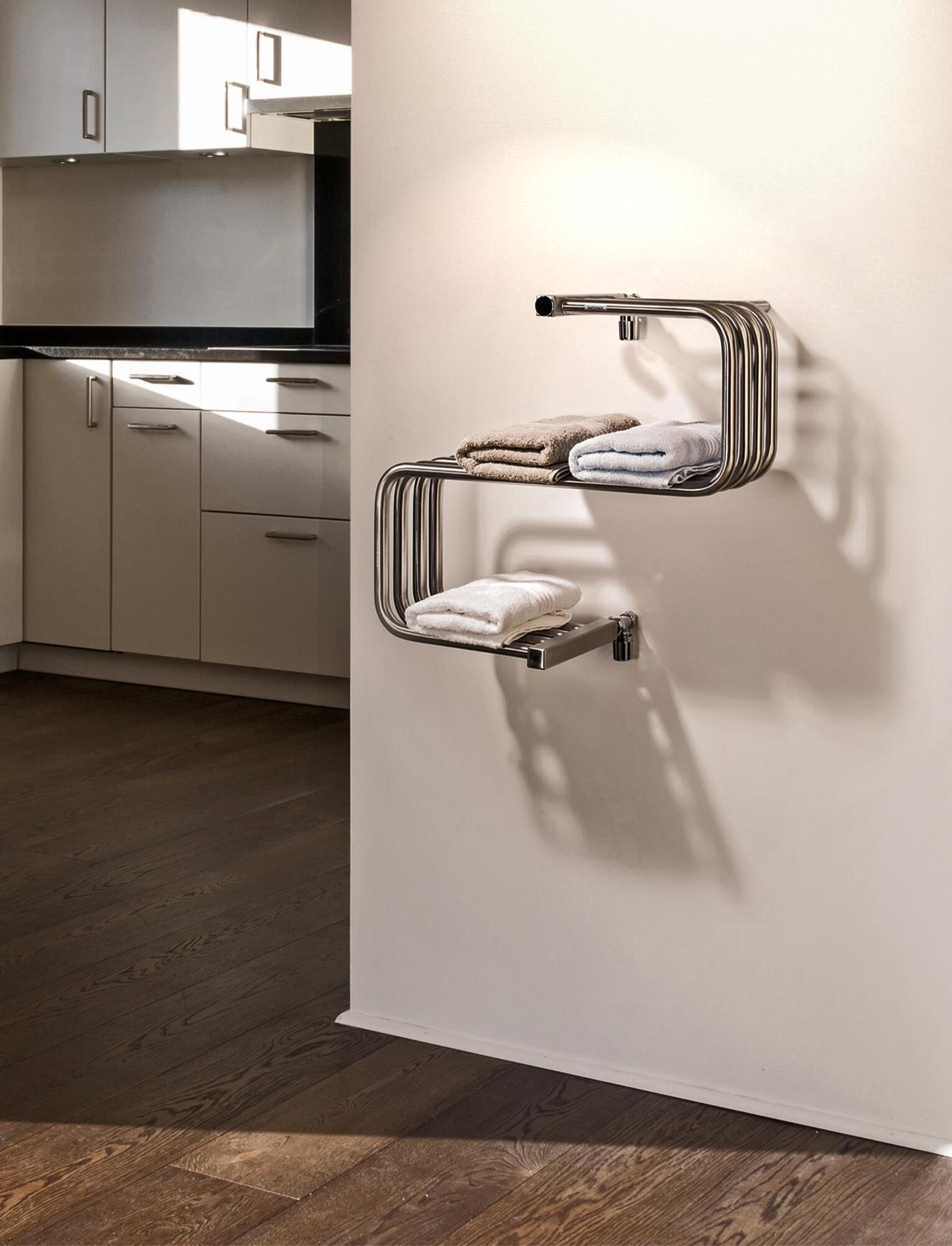 Полотенцесушитель Hammam CAMILLA Stainless steel  комбинированный; электрический или водяной Сталь  - Вид №24