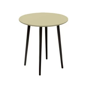 Обеденный стол круглый бежевый 90 см "Спутник" WOODI  00-3966000 Бежевый;черный