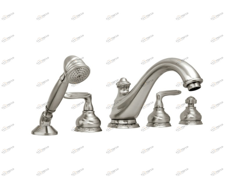 041016.000.00 Набор для ванны с пятью отверстиями Золото 24К Mestre Austral