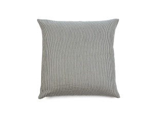 Льняная полосатая квадратная подушка