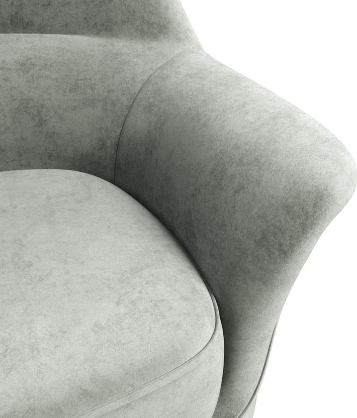 Mytto Мягкое бархатное кресло с подлокотниками Iconic sun-id-1349995 - Вид №6