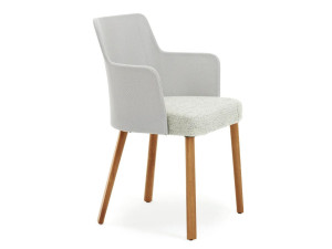 Мягкий тканевый стул с подлокотниками