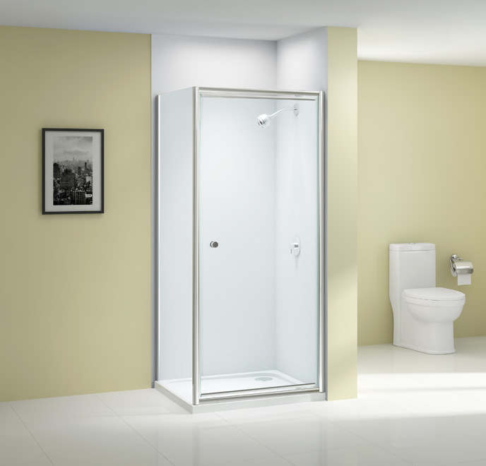 Дверь душевая для установки с боковой панелью A1206B0 Merlyn Ionic Хромированный 