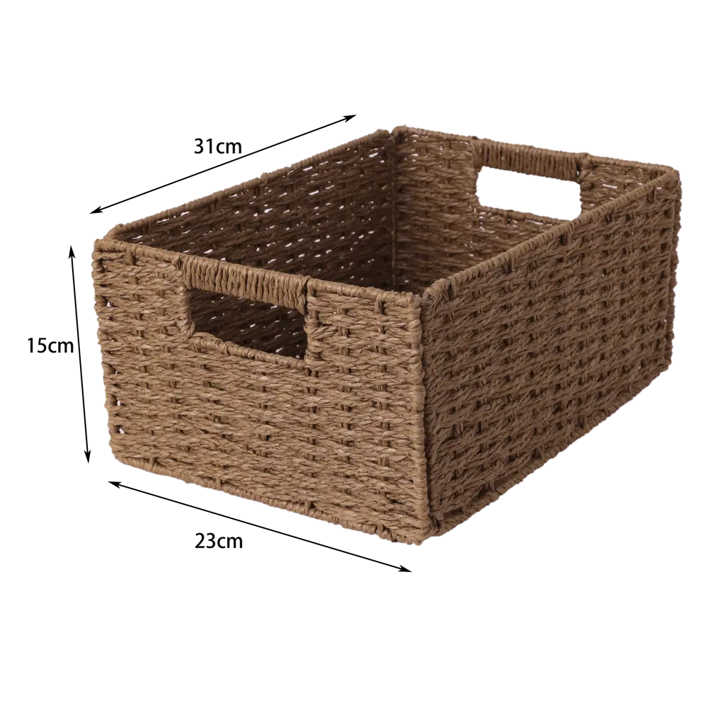 Корзина Konsensa 31x23x15 см бумага цвет коричневый 89439454 STLM-2032700 