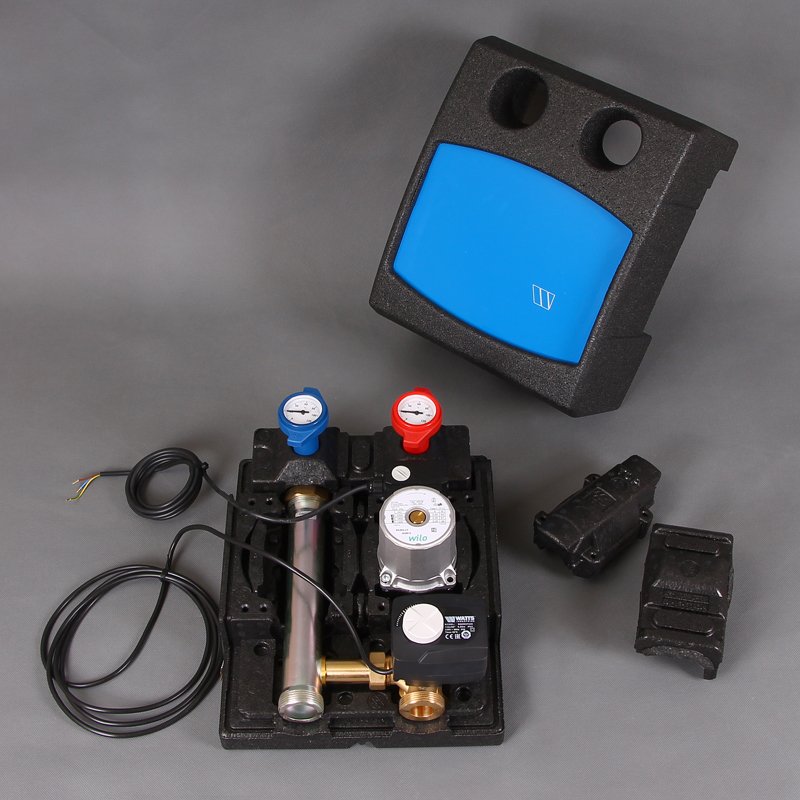 Насосно-смесительный модульWATTS PASM25 насос Wilo RS 25/6 , с клапаном и сервоприводом 10026633 - Вид №1