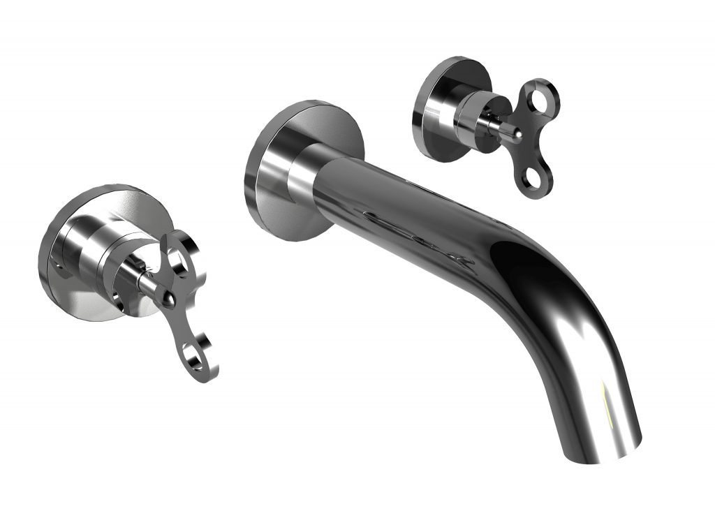 63540 Смеситель для раковины настенный, 194 мм. носик. Bongio Acquacarica