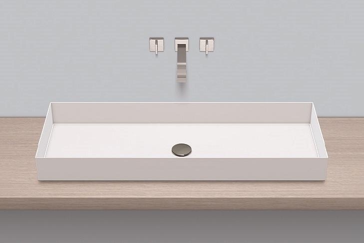 3214000401 Надставная раковина, ab.me1000, белая, противомикробное Alape серия ME (Metaphor) 