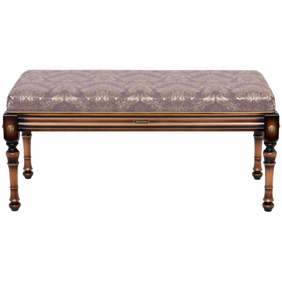 17105 Банкетка Классика 2 Орех Флора Лилак BOGACHO 4627179652449