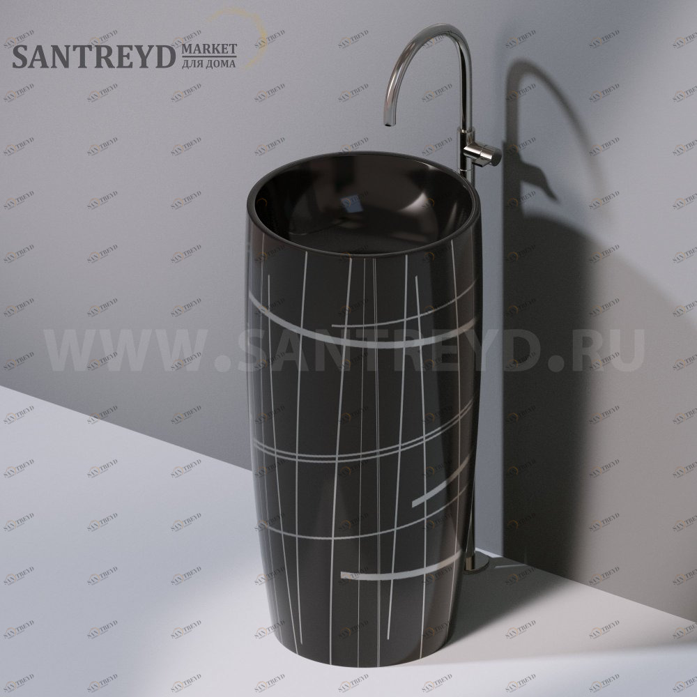 L103T0R0VT.416P Напольная раковина стоящая круглая A. e T. Italia PILLAR AeT ITALIA