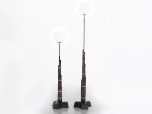 Gervasoni Торшер из бамбука Black