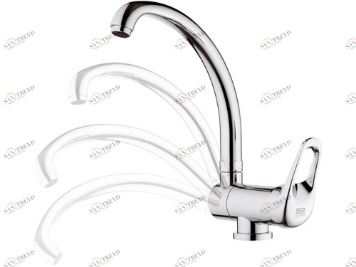Смеситель для кухни Remer К42R поворот излива в 2х плоскостях К42R 114325