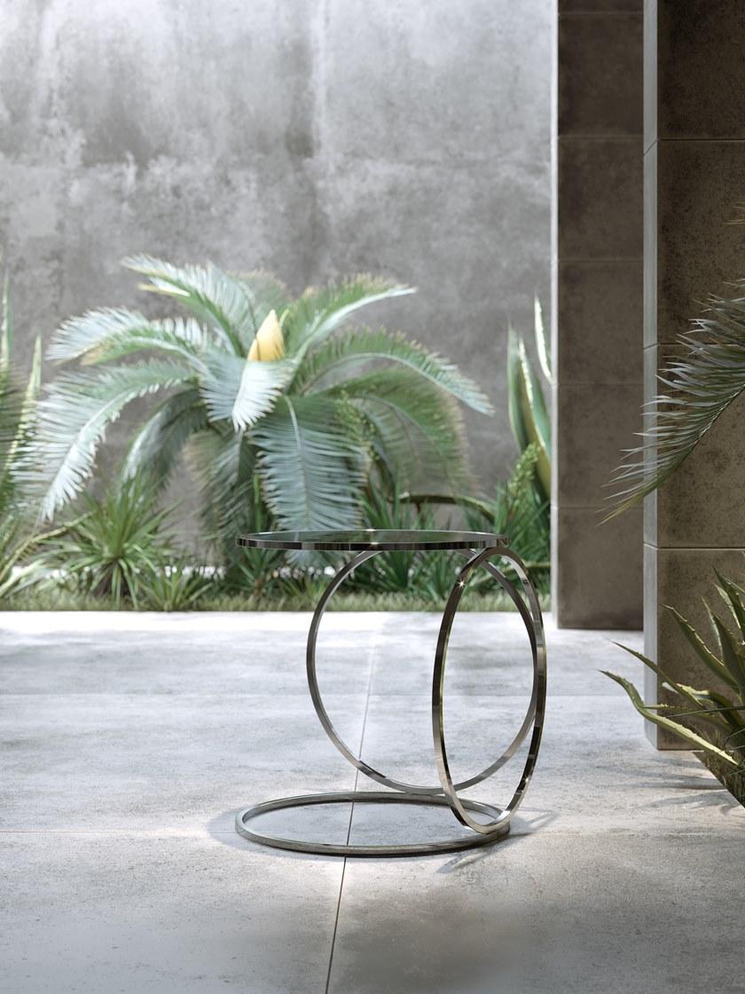 Domkapa Круглый журнальный столик из полированной стали sun-id-1396248 - Вид №1