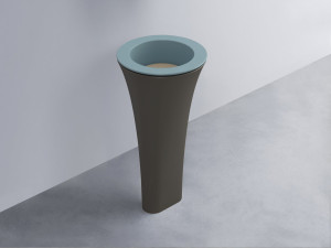 AMLA45-PL+AMPILT-AV+AMCOLT-FN Раковина Amedeo Tondo отдельностоящая cielo Enjoy + Amedeo