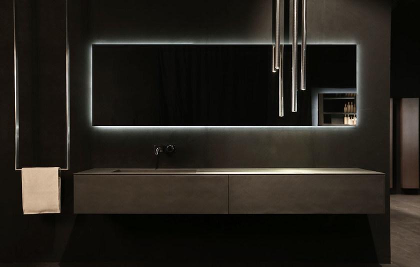 RIFRA Тумба под умывальник из черного бетона и керамического камня K.kube sun-id-1432549 - Вид №1