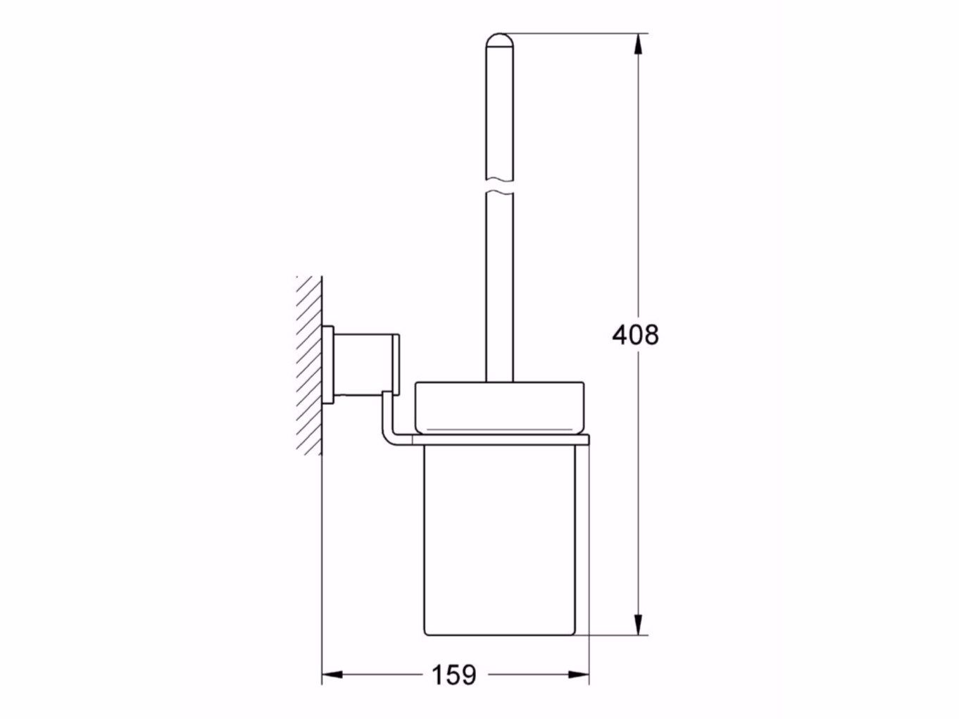 Настенная туалетная щетка Grohe Allure ARCH-00095602 - Вид №2