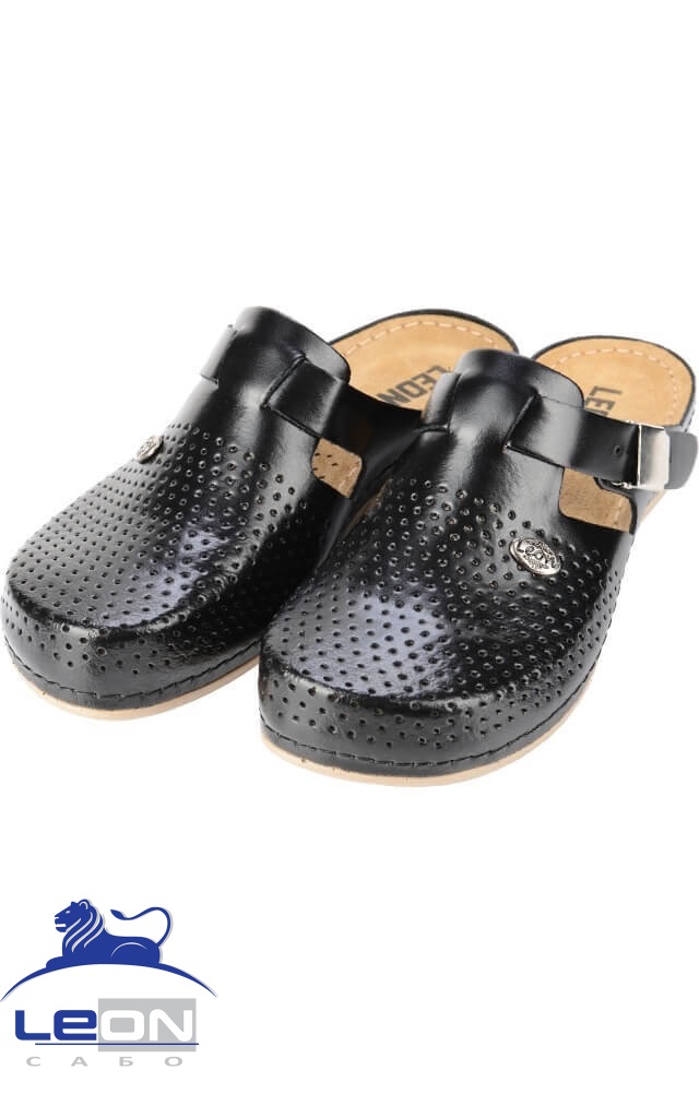 61972 Сабо  женские черные LEON  Медицинская обувь  размер 37 
