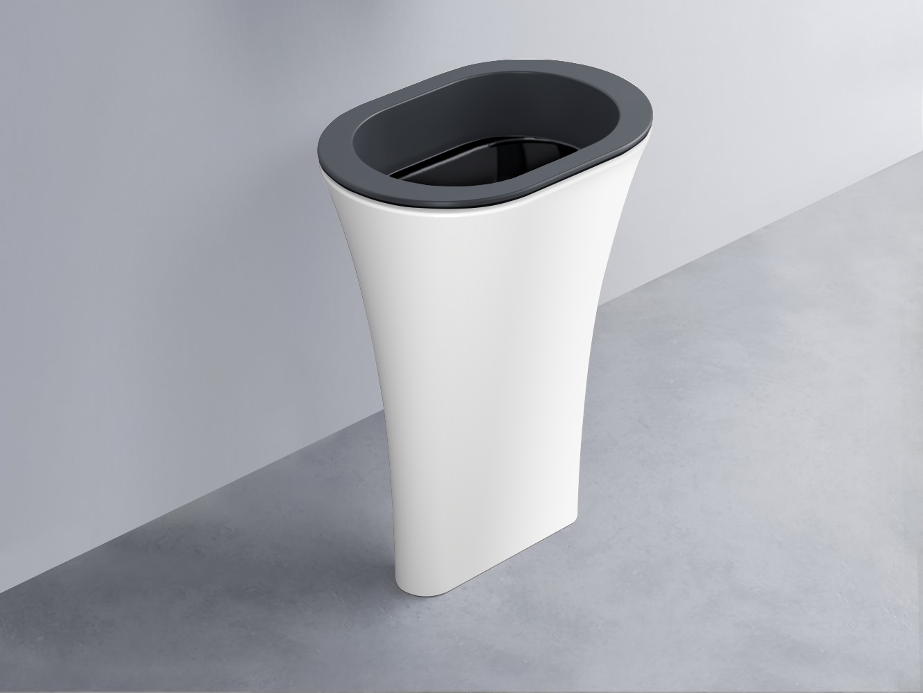 AMLA65-BA+AMPILO-N+AMCOLO-BL Раковина Amedeo Ovale отдельностоящая cielo Enjoy + Amedeo Ceramica Cielo
