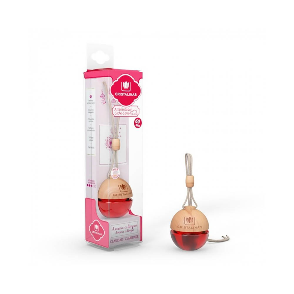 10014420 Ароматизатор для автомобиля подвесной 7 х 6 см 6 мл С ароматом утренней свежести Cristalinas 