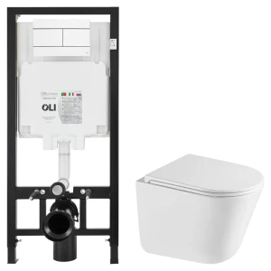 Комплект инсталляции Oli 80 Eco с безободковым унитазом Iddis Lahta 89445711 STLM-2035954