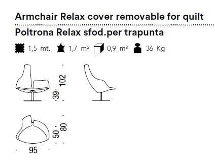 Вращающееся кресло с одеялом MOROSO фьорд ARCH-00023774 - Вид №4