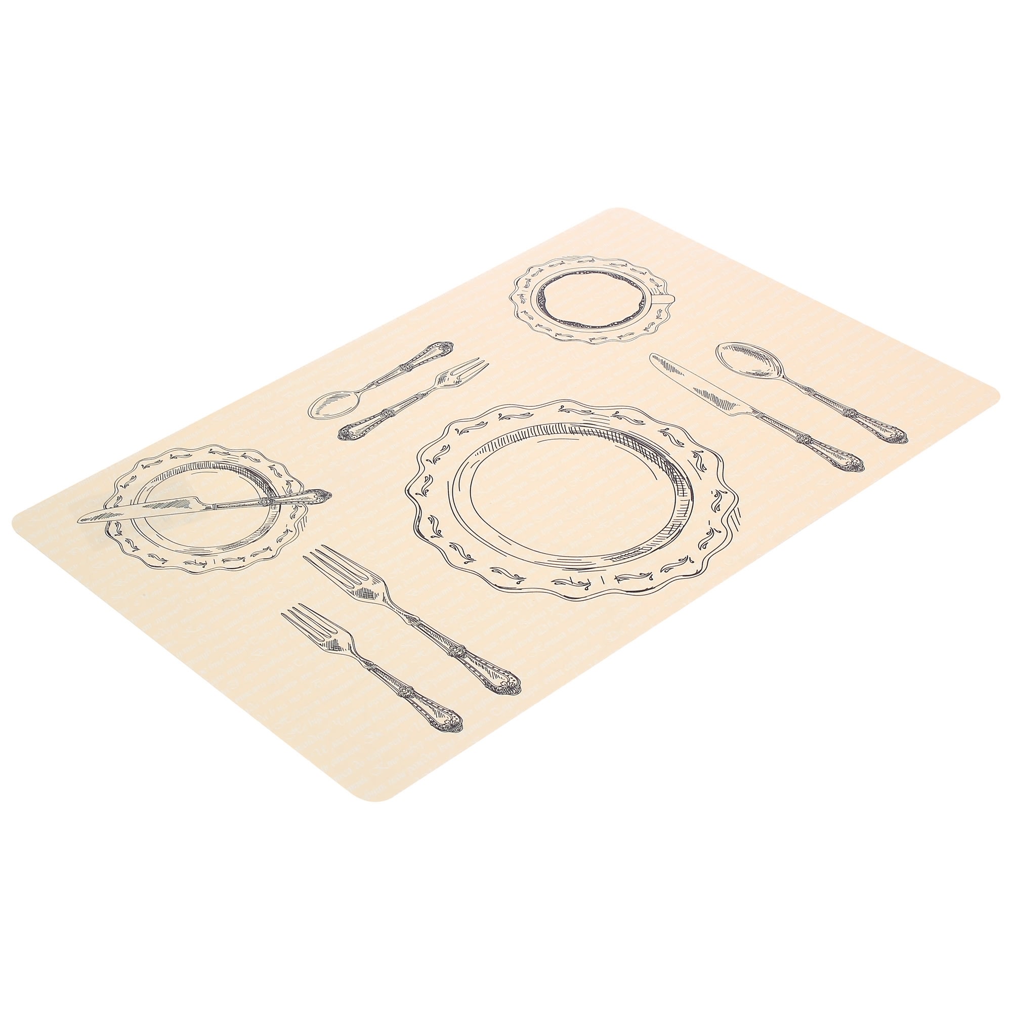 82040780 Салфетка «Трапеза», 26х41 см, ПВХ, цвет прозрачный Santreyd  - Вид №1