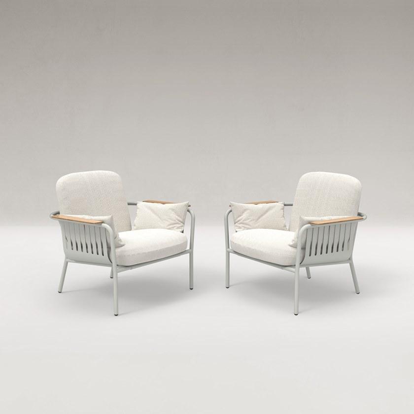 GANDIABLASCO Садовое кресло из термо-лакированного алюминия с подлокотниками Capa sun-id-1447928 - Вид №2