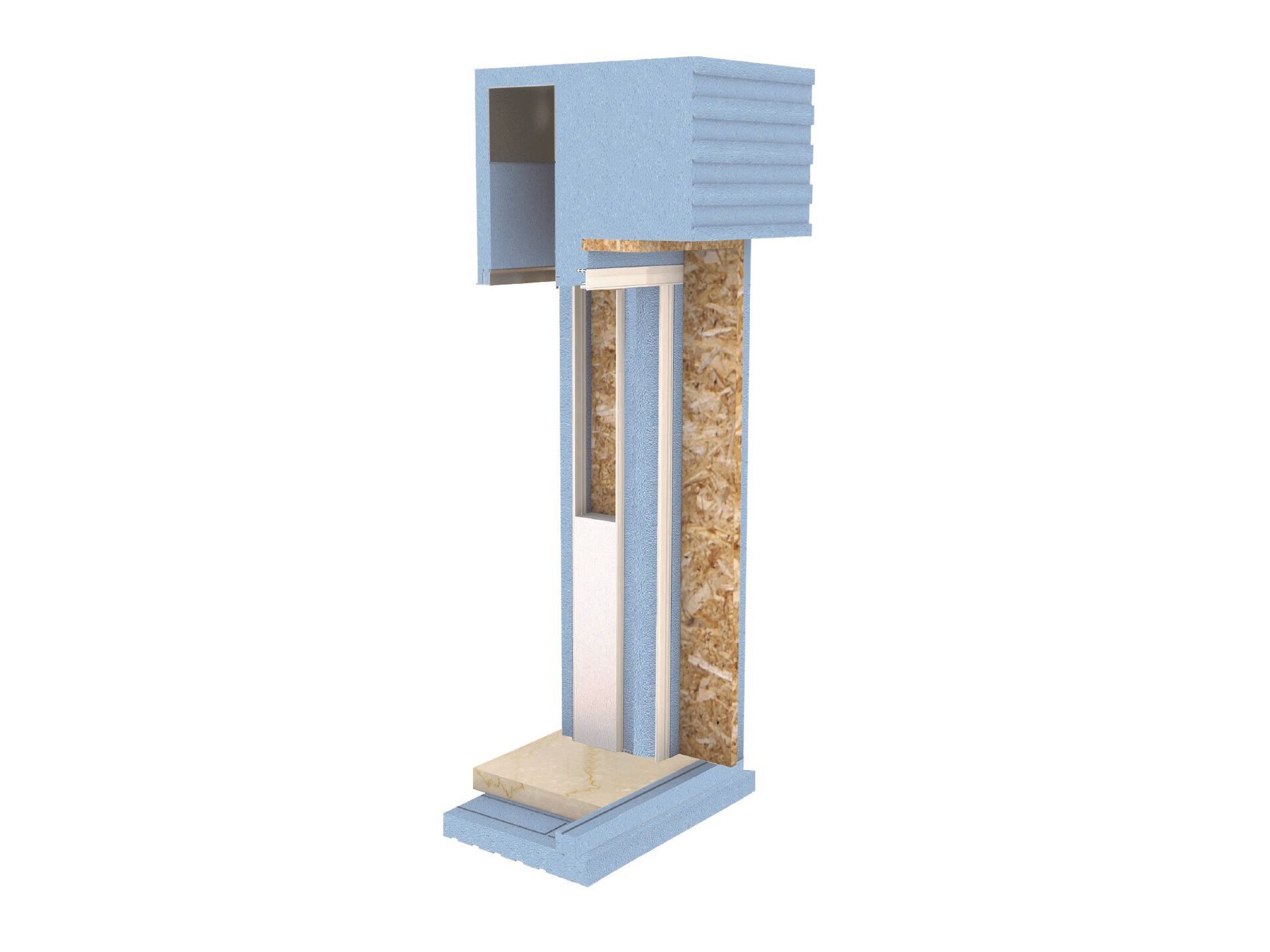 Monoblock window De Faveri RIQUADRA ARCH-00007681