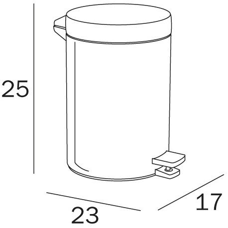 INDA® Металлический мусорный ящик Hotellerie sun-id-1488005 - Вид №1
