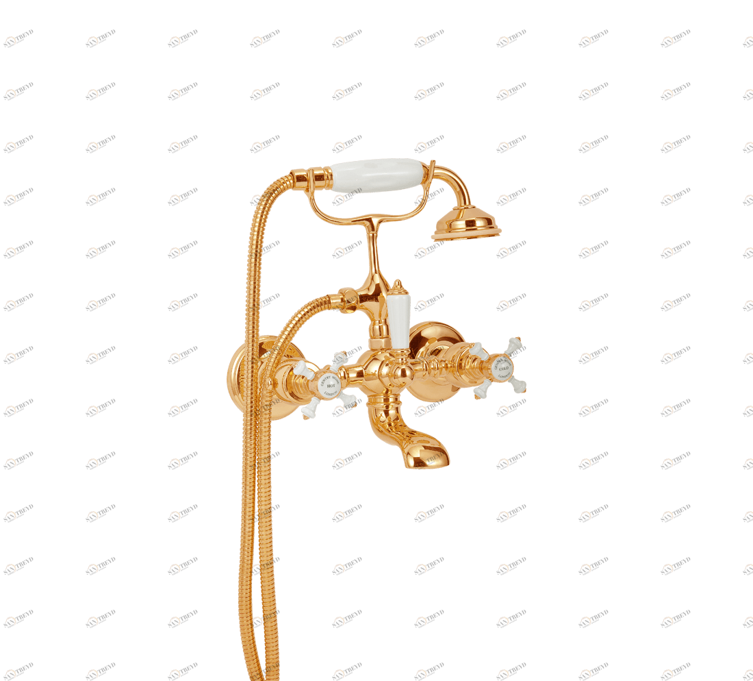 Gentry Home Смеситель для раковины от центра к центру 2 отверстия под смеситель 200 мм Chelsea Темное золото GH102578