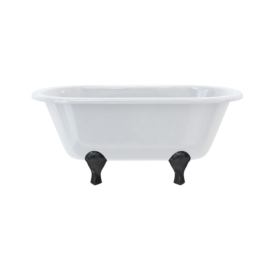 Burlington Двухсторонняя ванна Windsor 150 см с роскошными ножками с ножками Luxury Classic из хрома E4 L3C  - Вид №8
