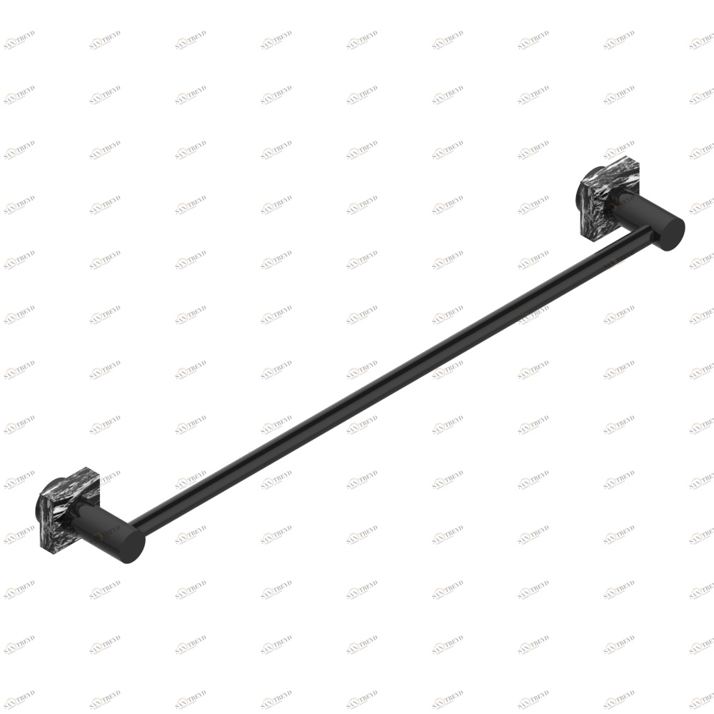 G3S-514/60 Полотенцедержатель одинарный - фиксированная рейка 600 мм Д. 16 мм Thg-paris Montaigne marbre Grand Antique с рукоятками Покрытие PVD бронза G3S-514/60 CAT.F