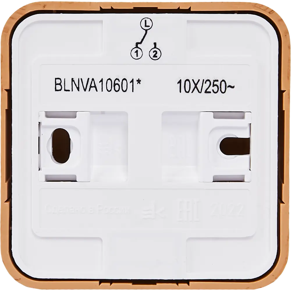 Переключатель накладной Schneider Electric Blanca 1 клавиша цвет ясень SYSTEME ELECTRIC STLM-2086060 - Вид №2