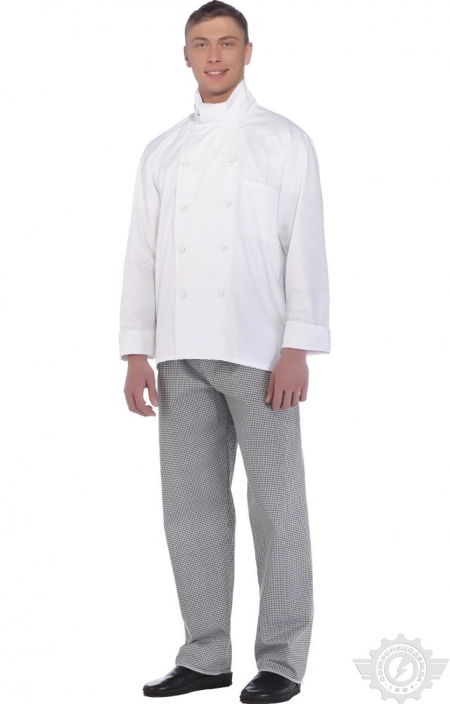 66024 Куртка поварская "Люкс" двубортная  Повар  размер 52-54/182-188 Спецодежда  - Вид №9