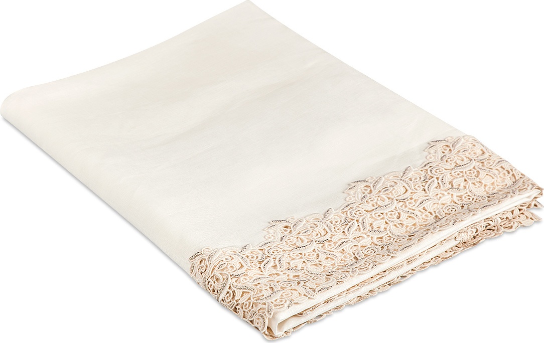 10604787 Weissfee Скатерть Weissfee "Мадейра" 170х170см (снежное шампанское) Ткань 